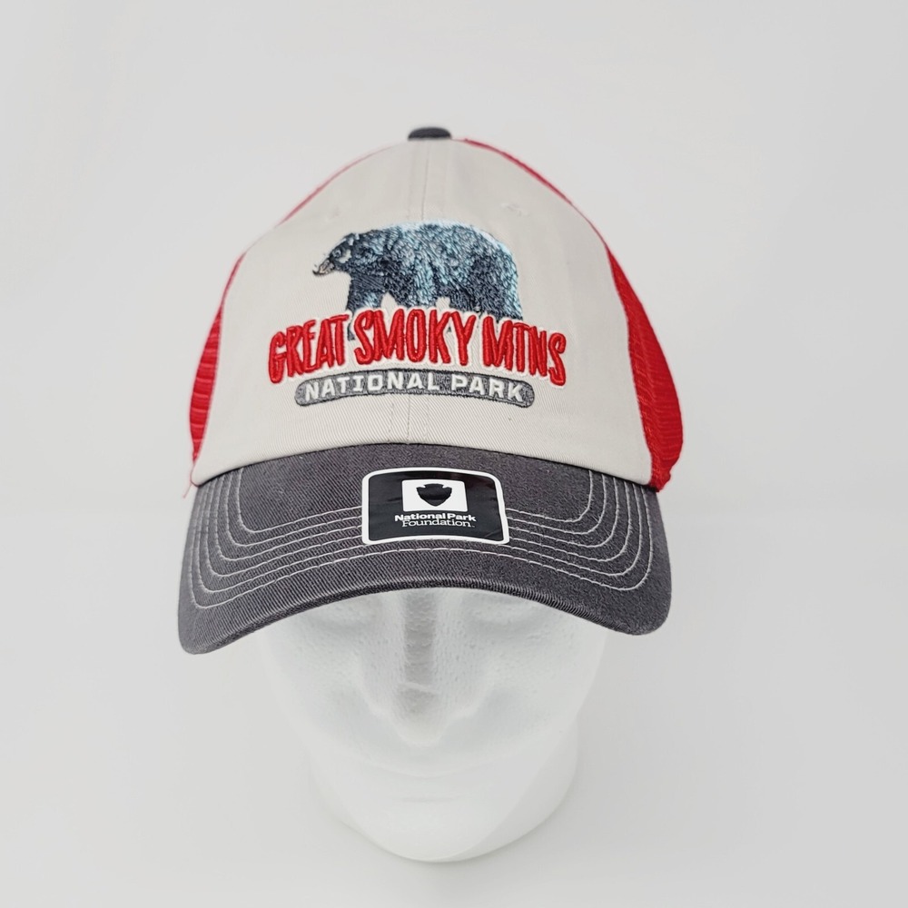 Great Smoky Mountains National Park Cap Embroidered Logo Trucker Snapback Hat